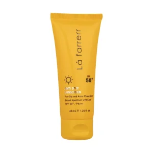 ضد آفتاب بی رنگ و ضد لک لافارر مناسب پوست چرب و آکنه دار با SPF50 حجم 40 میلی لیتر